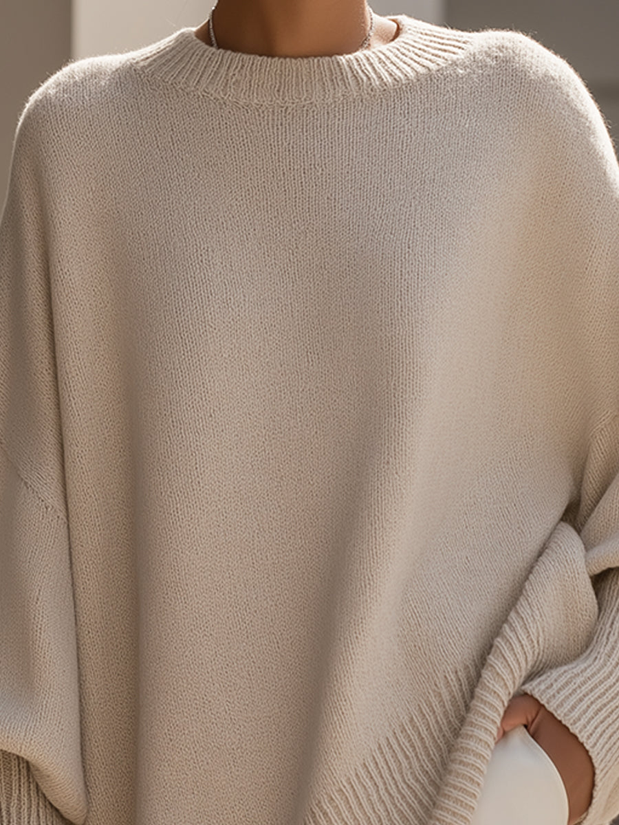 Wanwen | Drop Shoulder Knit Jumper