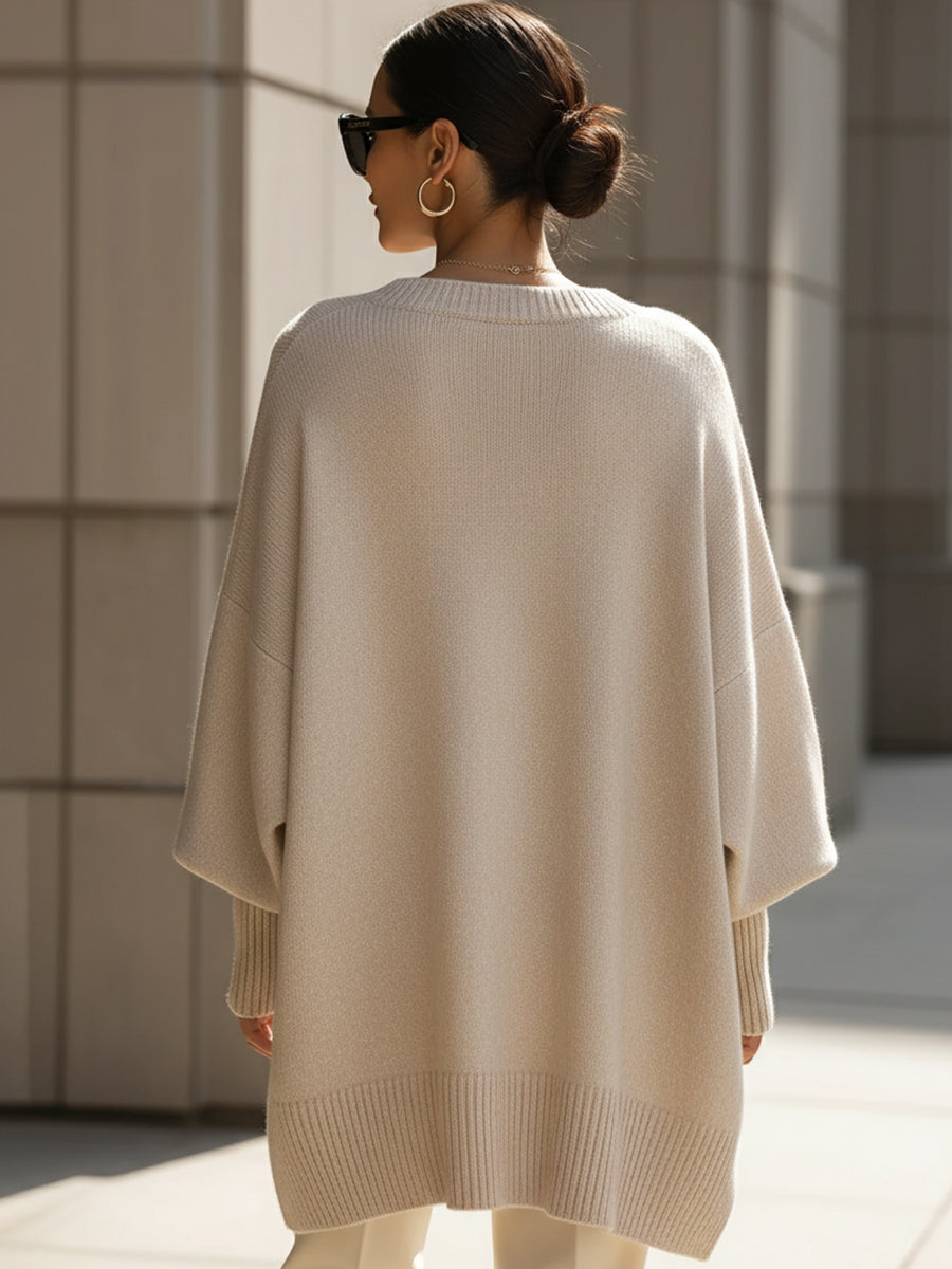 Wanwen | Drop Shoulder Knit Jumper