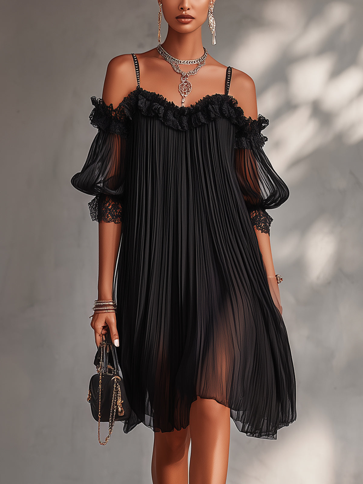 Camille | Lace Off Shoulder Mini Dress