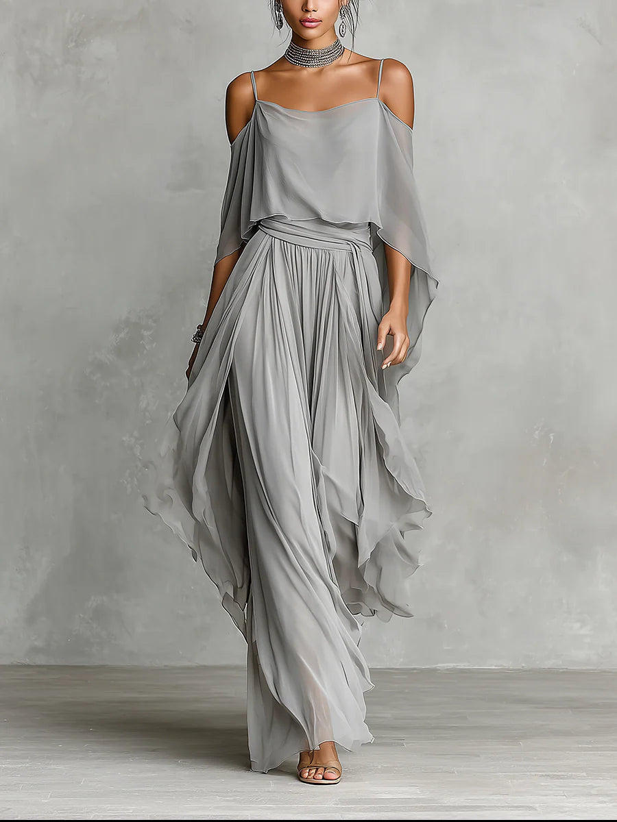 Saffron | Off Shoulder Camisole Two Piece