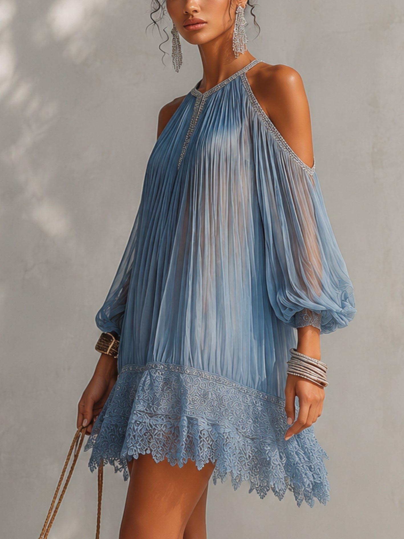 Séraphine | Lace Off Shoulder Mini Dress