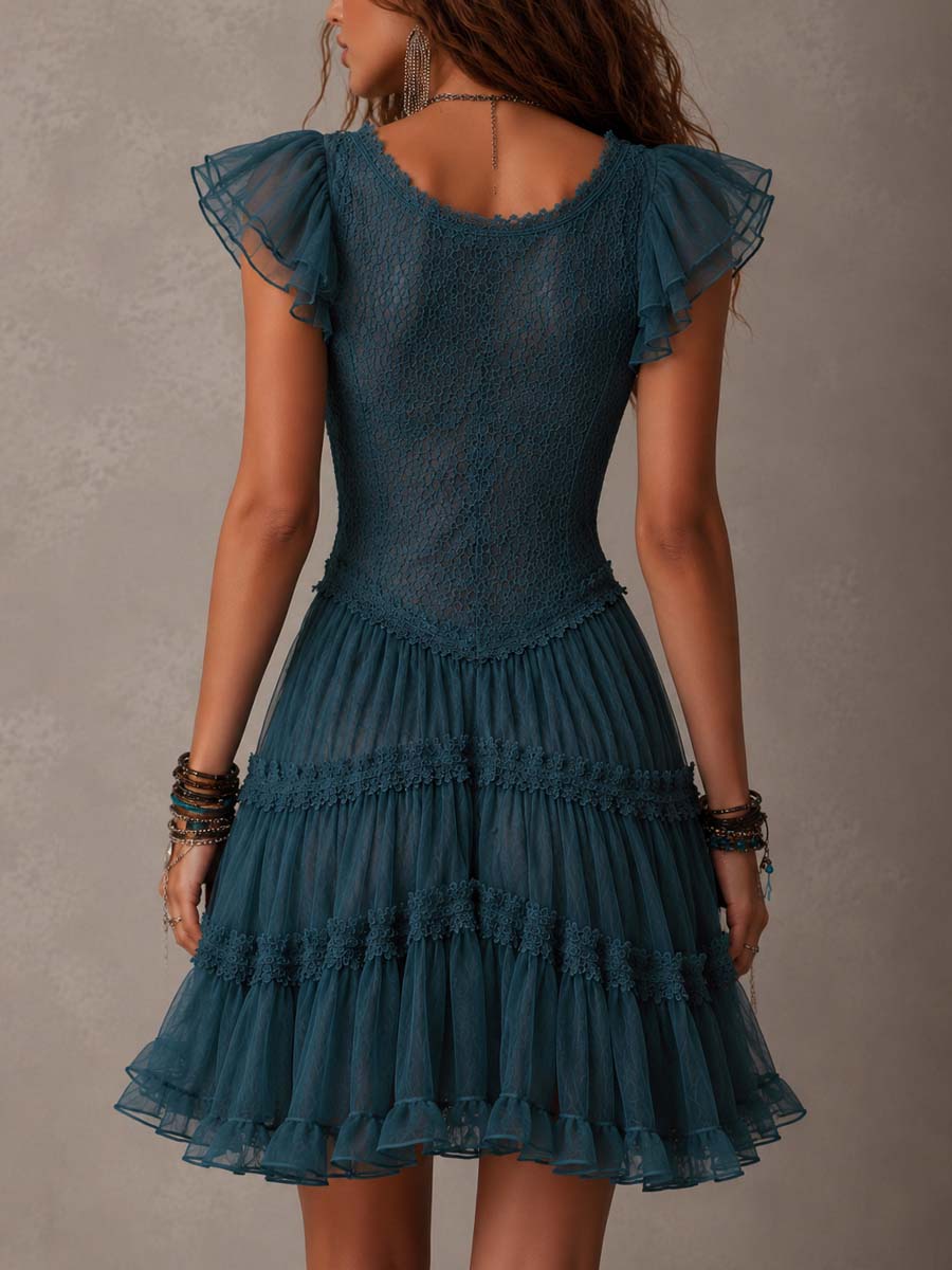 Delphine | Lace Mini Dress
