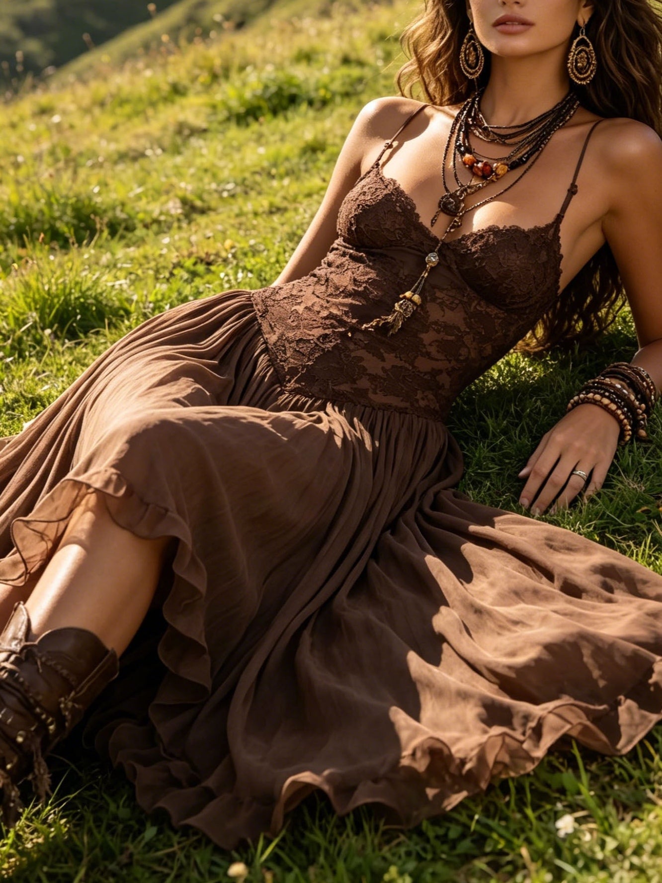 Rosalind | Lace Maxi Dress