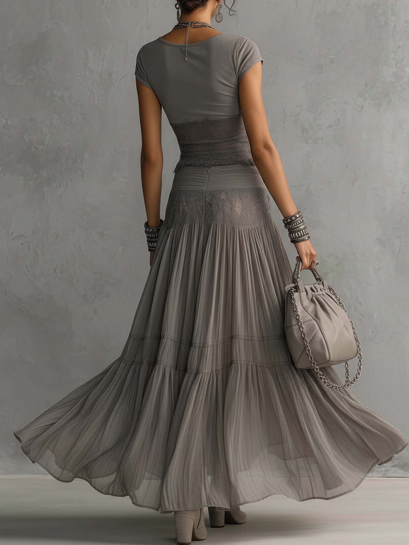 Geneva | Sheer Top Two Piece Set