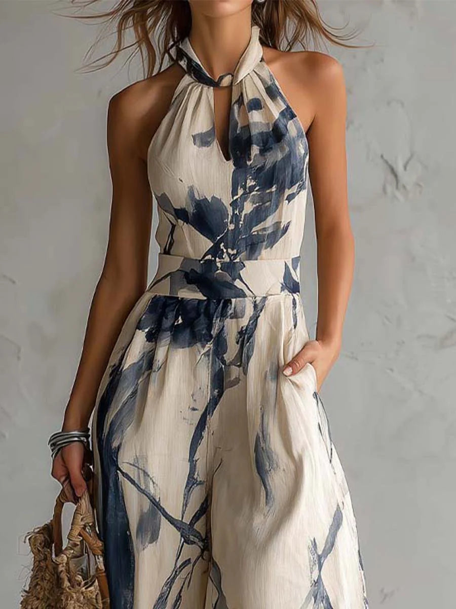 Anouk | Halter Neck Wide Leg Jumpsuit