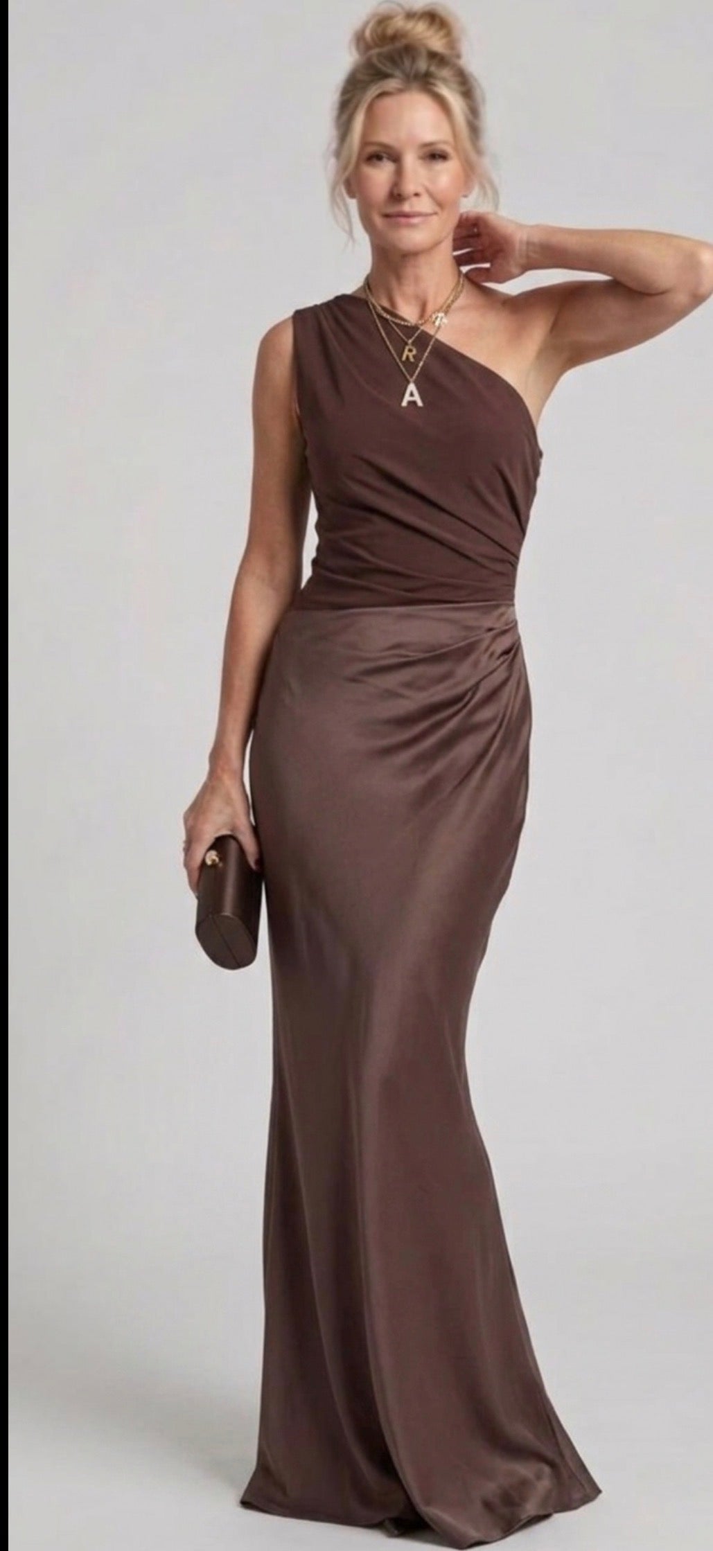 Evangeline | Maxi Dress in Satin