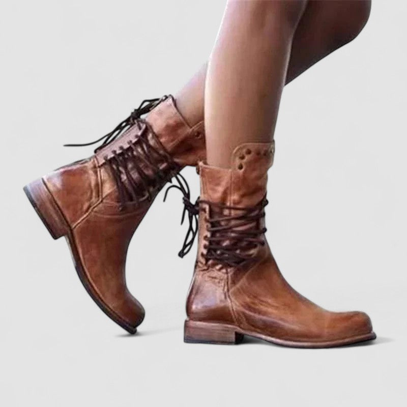 Rachel | Vintage Lace Up Ankle Boots