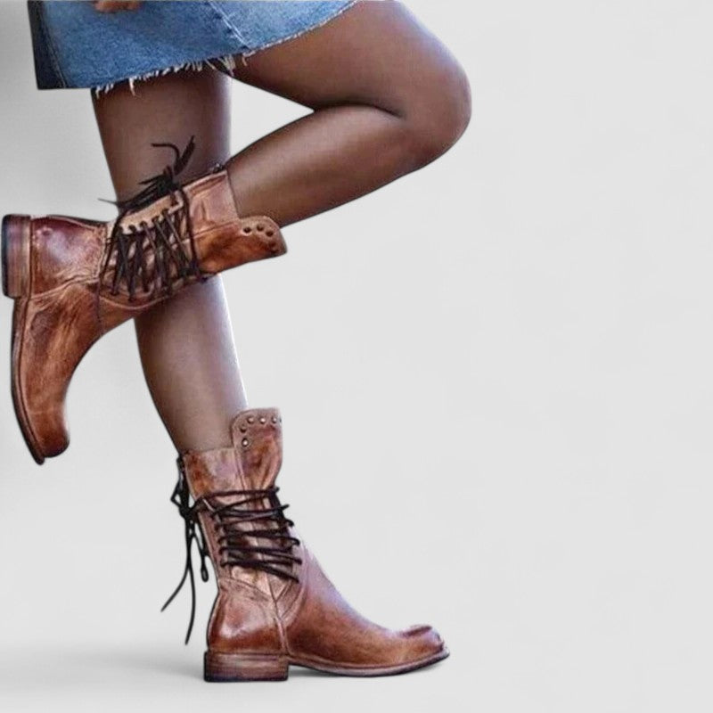 Rachel | Vintage Lace Up Ankle Boots