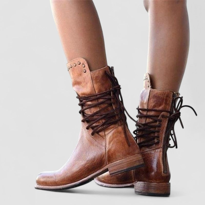 Rachel | Vintage Lace Up Ankle Boots