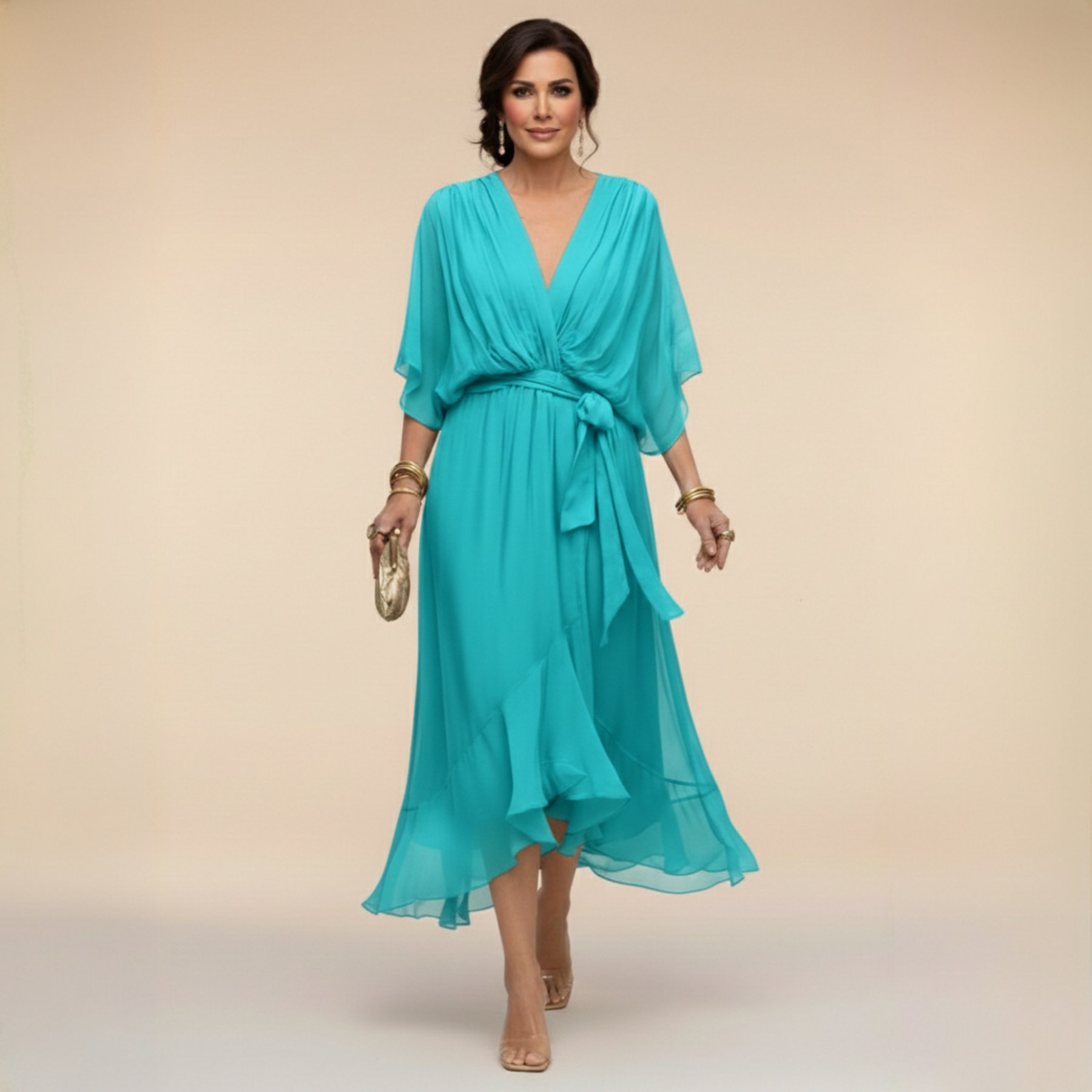 Mona | V Neck Dress