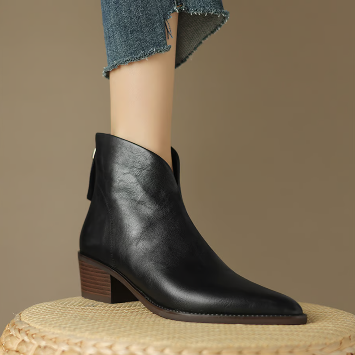 Beryl | Leather Ankle Boots