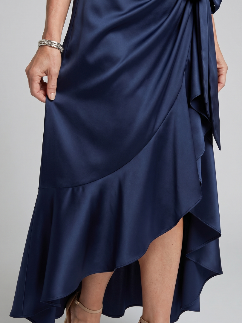 Pippa | Halter Neck Wrap Midi Dress