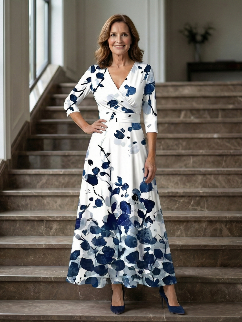 Morwenna | Floral Wrap Maxi Dress