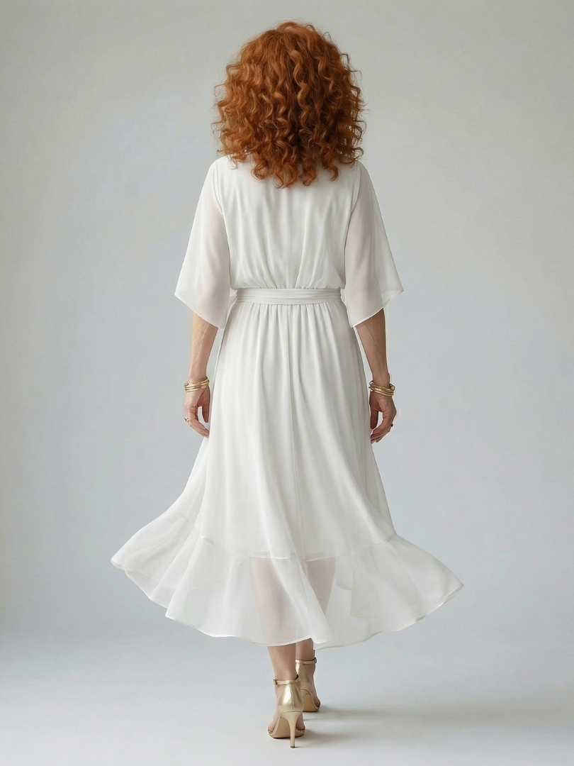 Mireille | Softly Draped Midi Dress