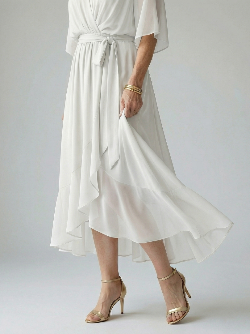 Mireille | Softly Draped Midi Dress