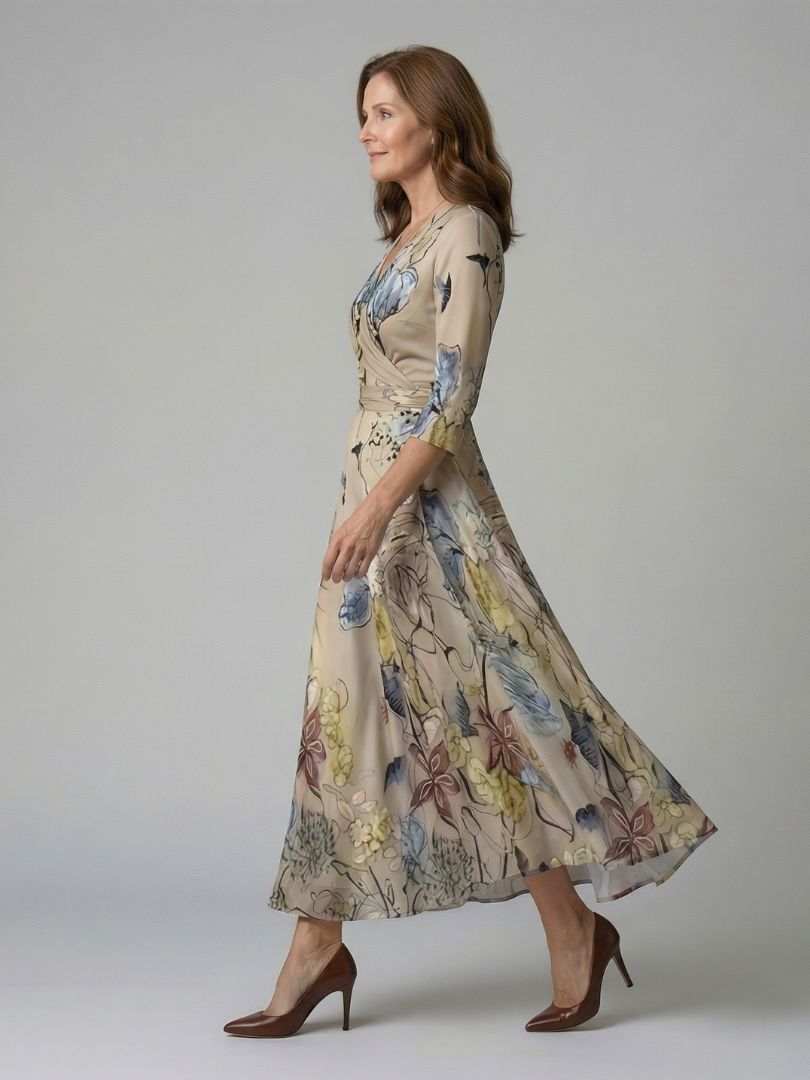 Morwenna | Floral Wrap Maxi Dress