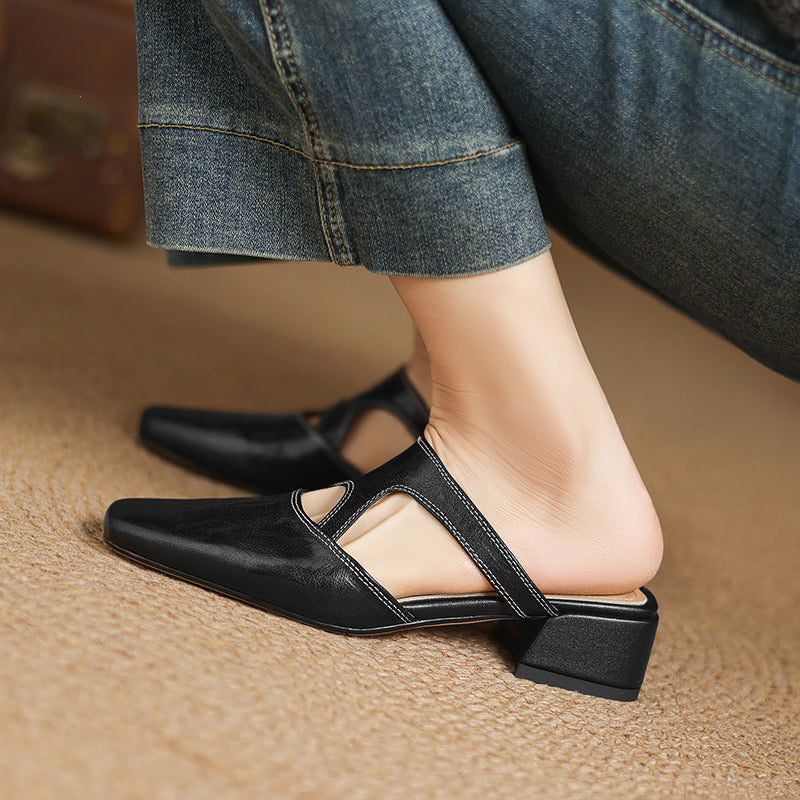 Dessa | Leather Mules