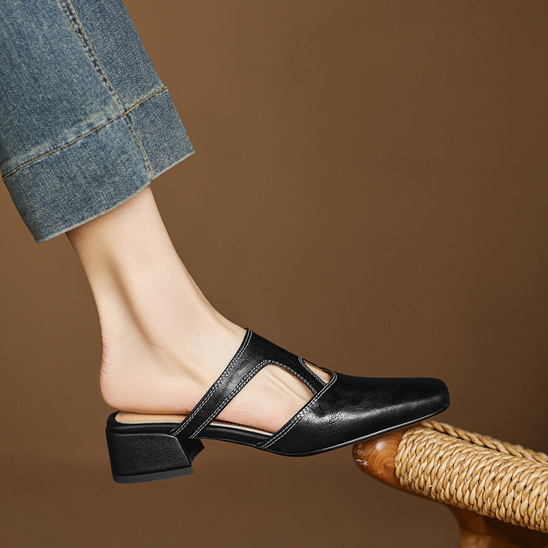 Dessa | Leather Mules