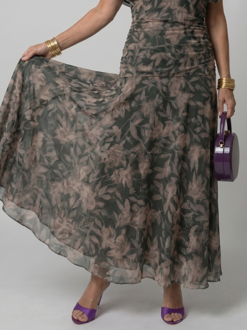 Rosamonda | Off Shoulder Flow Midi Dress