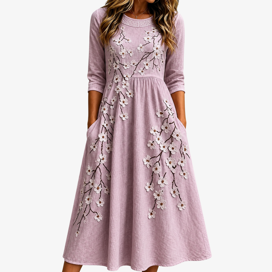 Isla | Floral Midi Dress