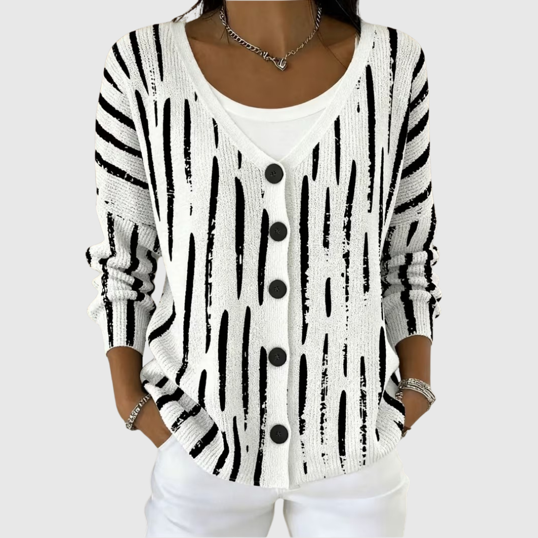 Leonora | Button-Front Knit Jacket