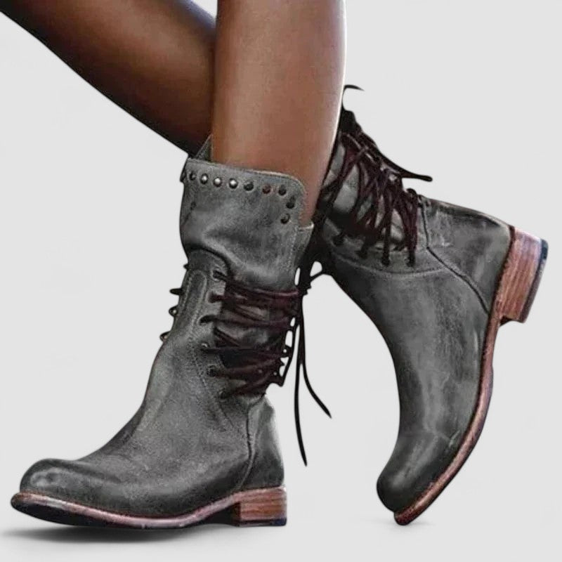Rachel | Vintage Lace Up Ankle Boots
