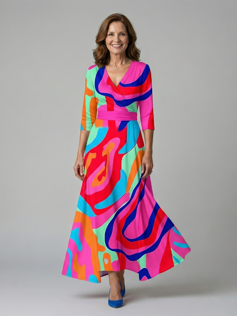 Morwenna | Floral Wrap Maxi Dress