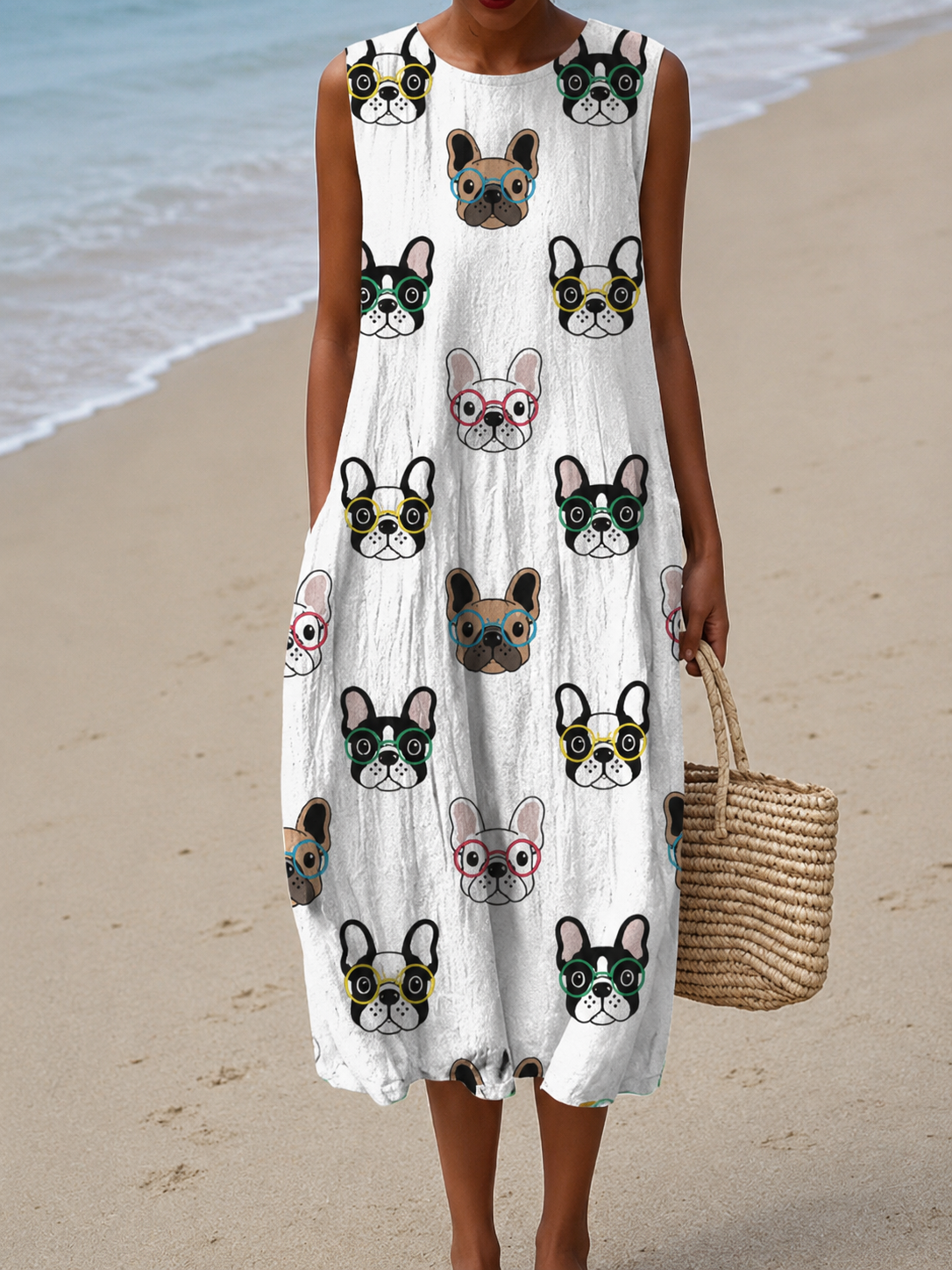 Verena | Playful Sleeveless Midi Dress