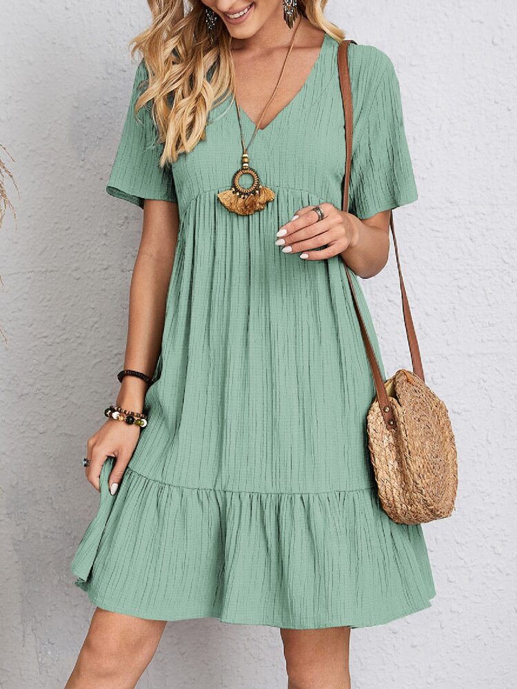 Shirley | Elegant Layered Dress with Tummy Coverage