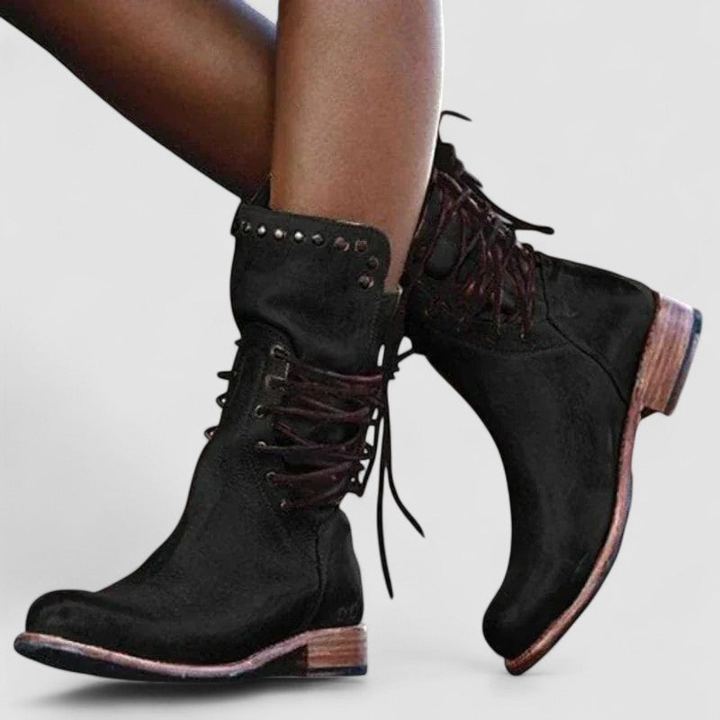 Rachel | Vintage Lace Up Ankle Boots