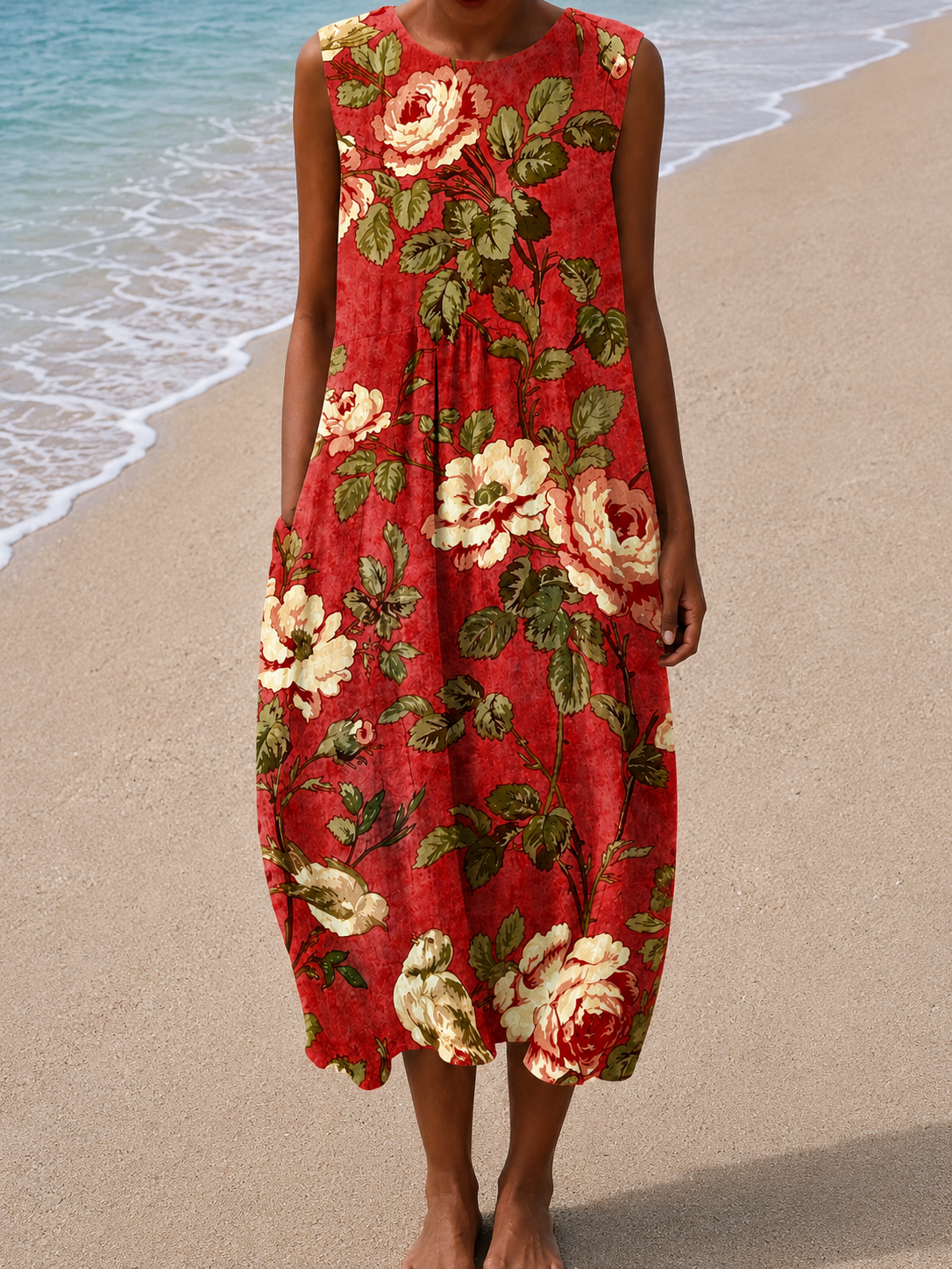 Rowena | Floral Relaxed Fit Midi Dress