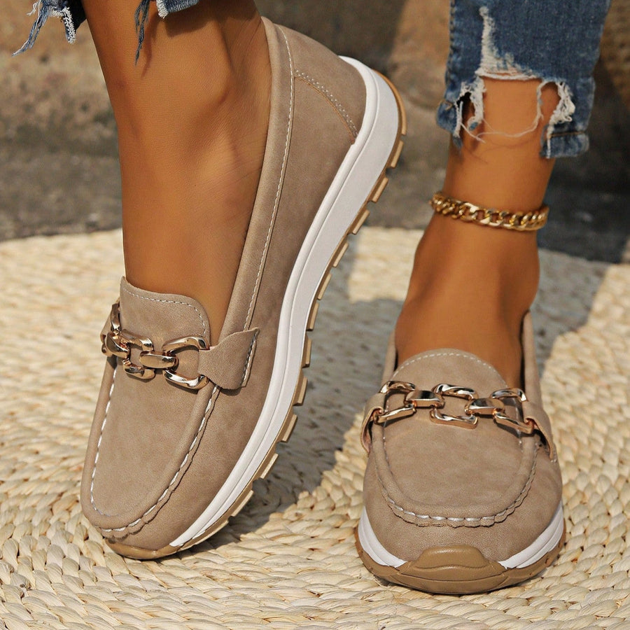 Cassandra | Flat Buckle Loafers