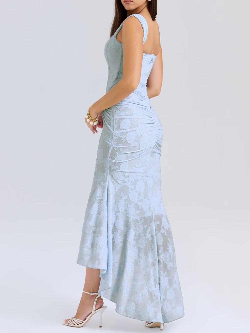 Selina | Lace Fishtail Midi Dress