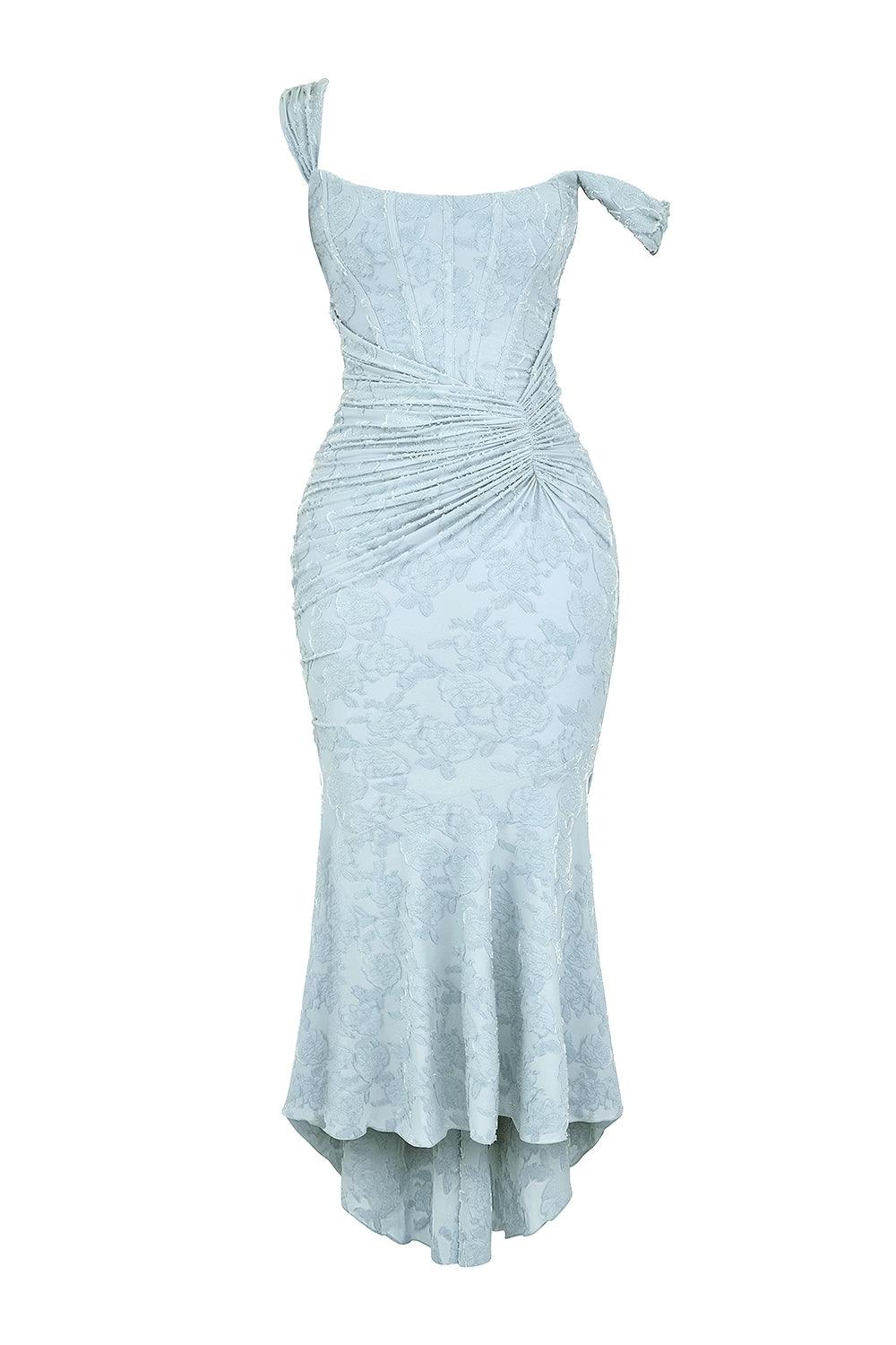Selina | Lace Fishtail Midi Dress