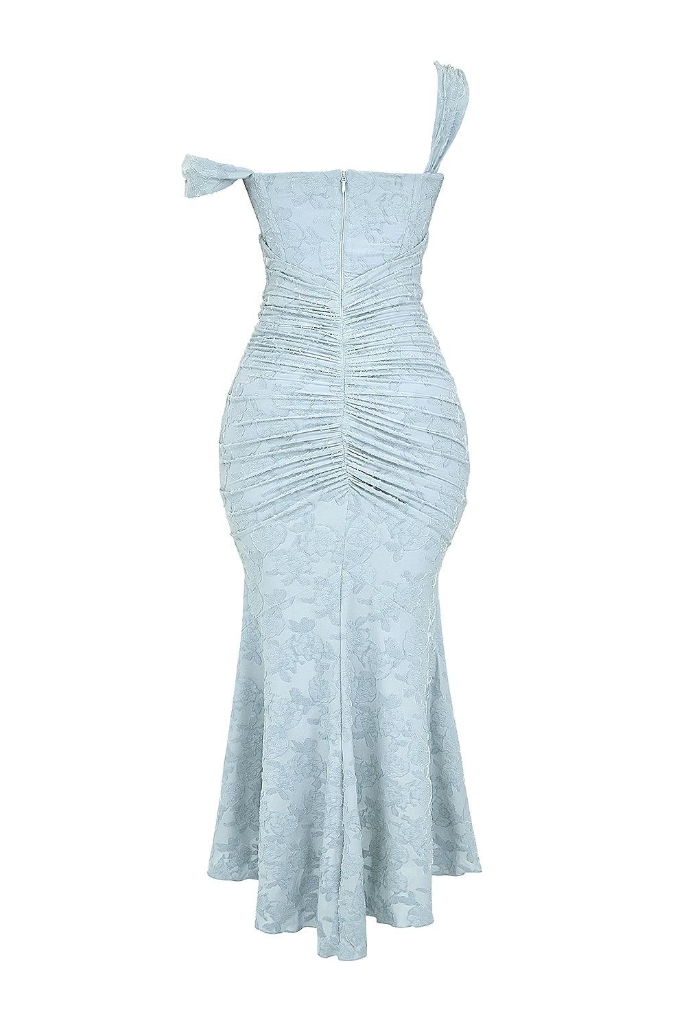 Selina | Lace Fishtail Midi Dress