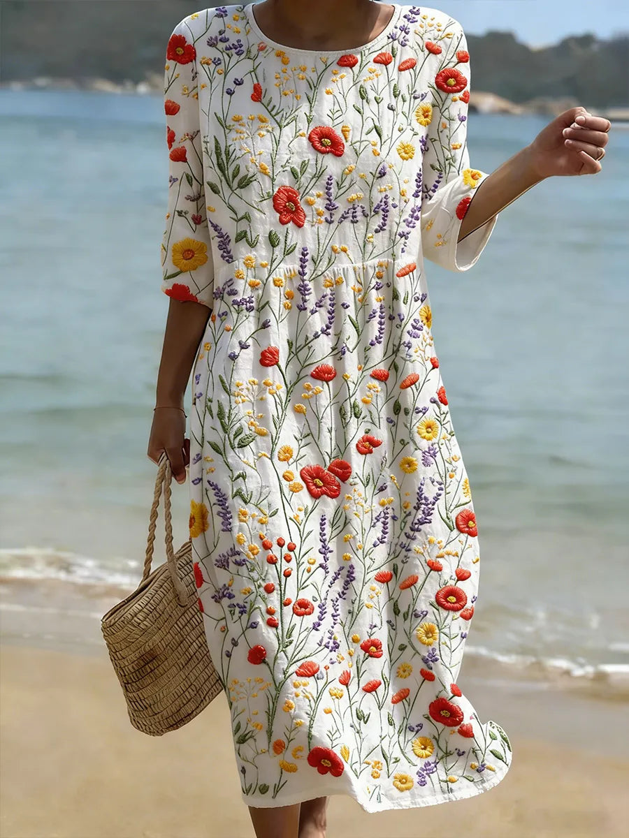 Abito Donna Casual con Stampa Floreale