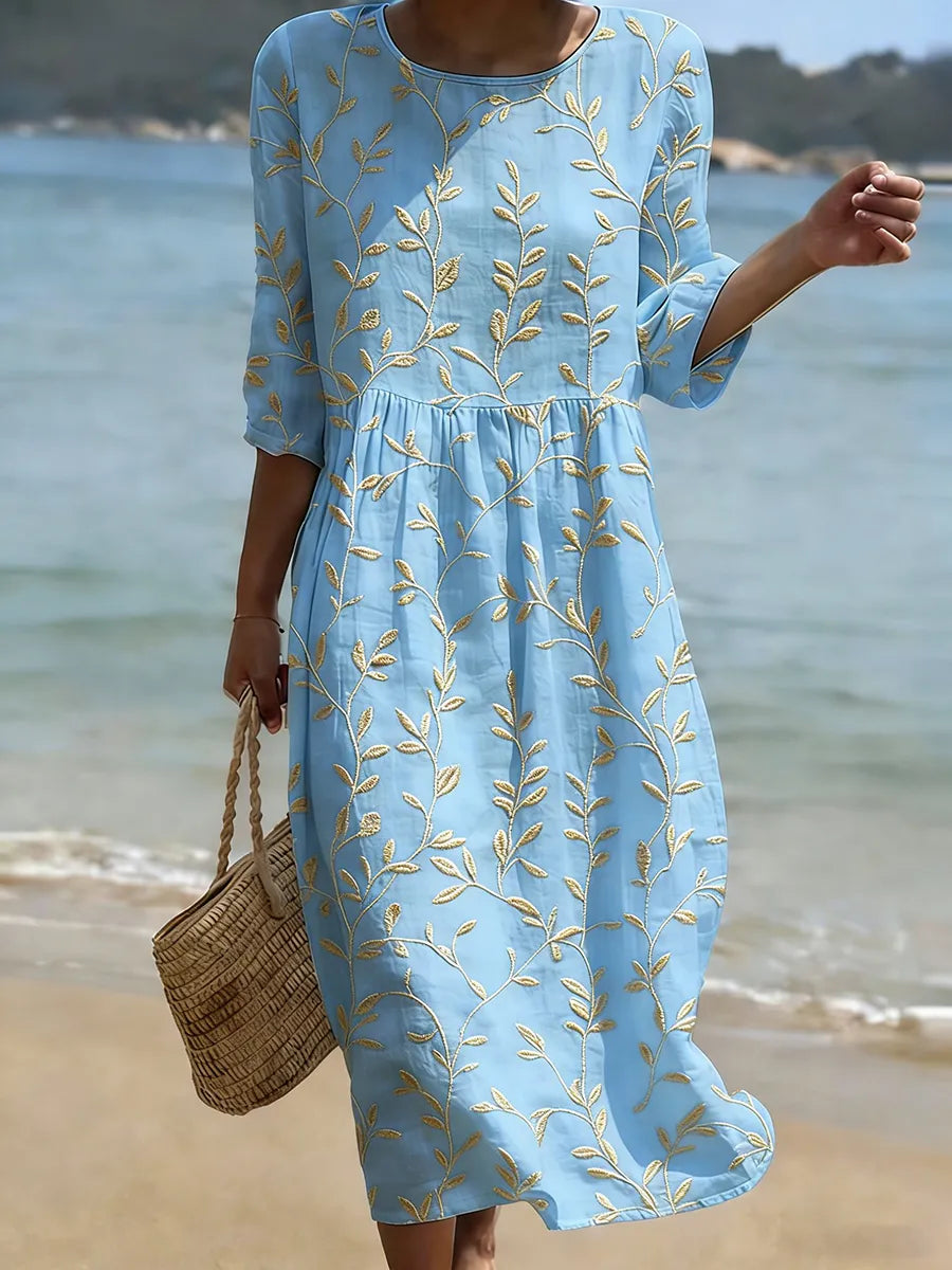 Abito donna casual con stampa floreale