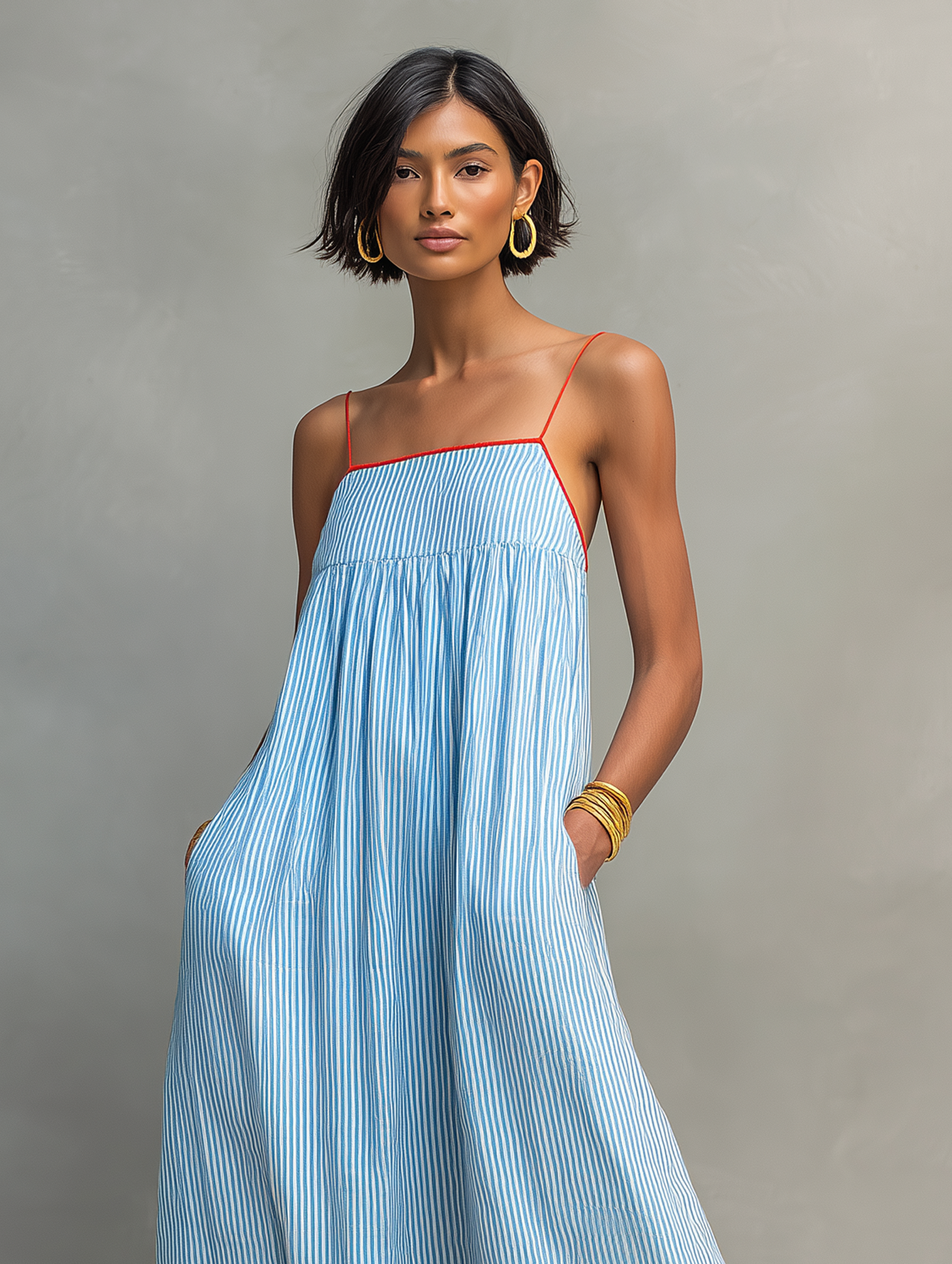 Petra | Striped Maxi Dress