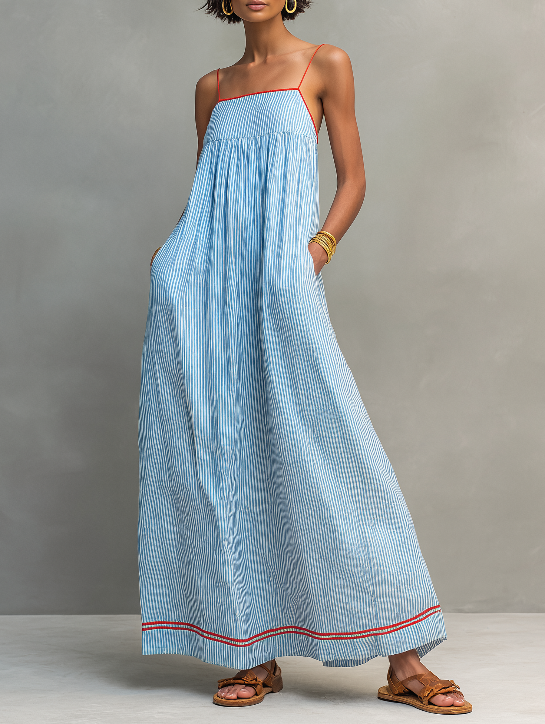 Petra | Striped Maxi Dress