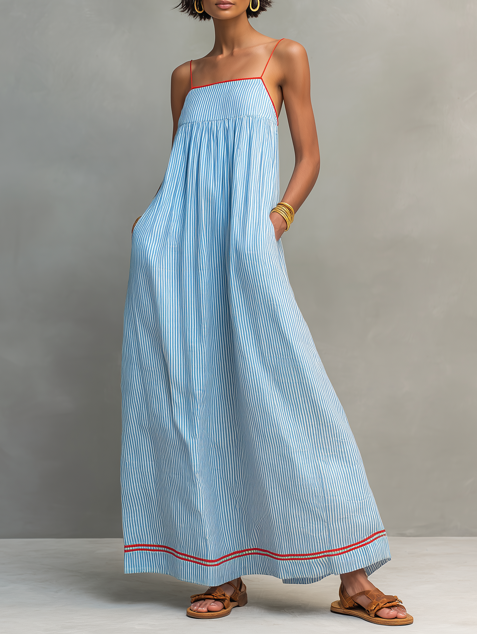 Petra | Striped Maxi Dress