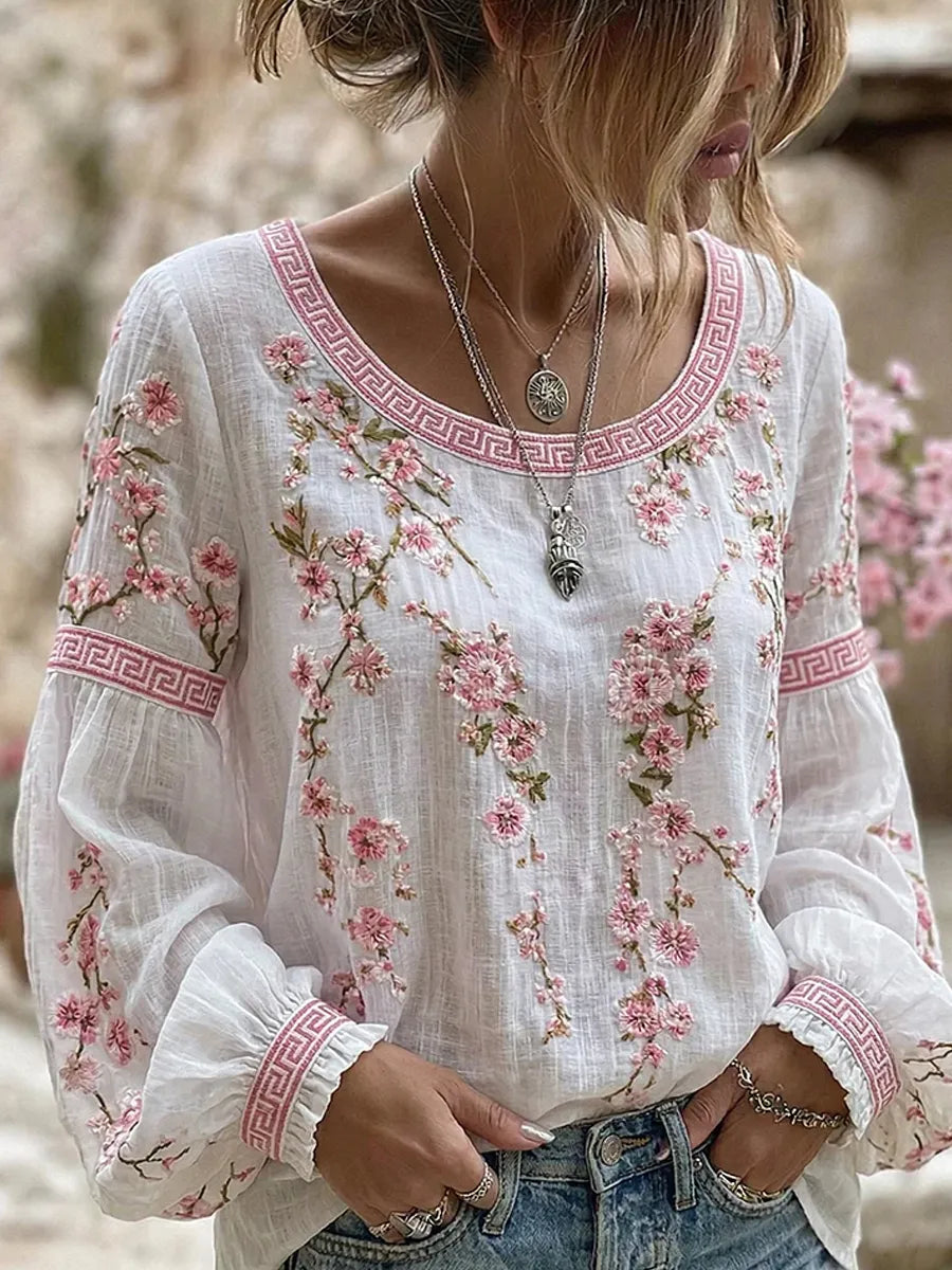 Mary | Floral Blouse