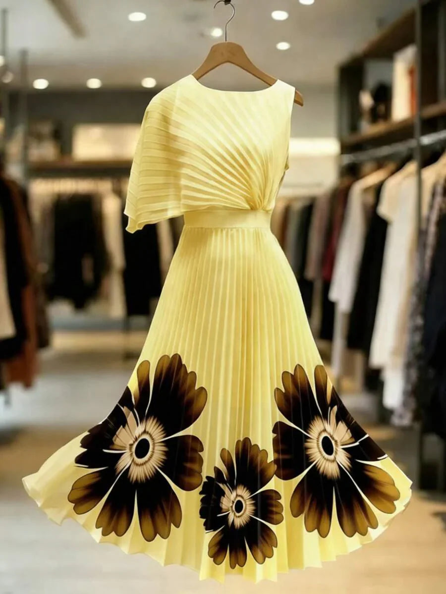 Wendy | Pleated Midi Dress