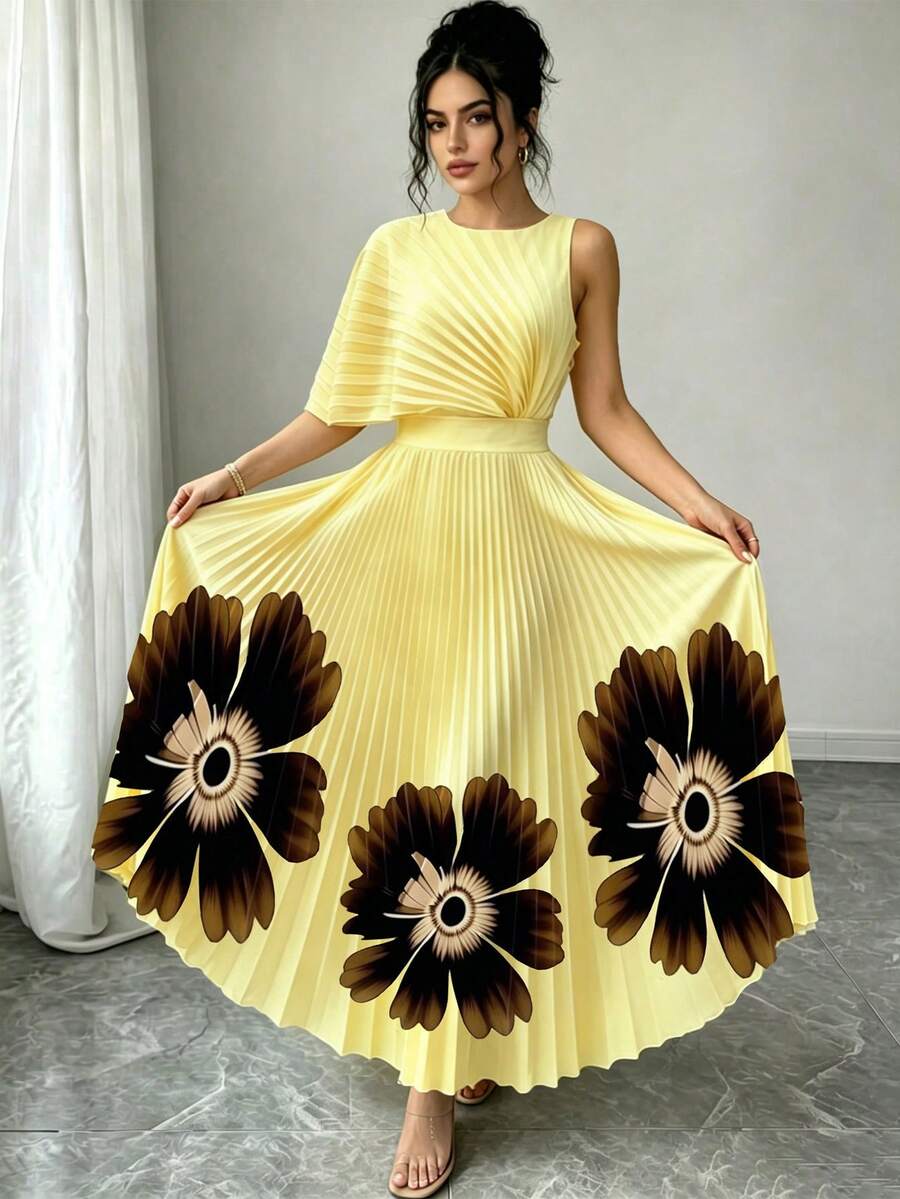 Wendy | Pleated Midi Dress