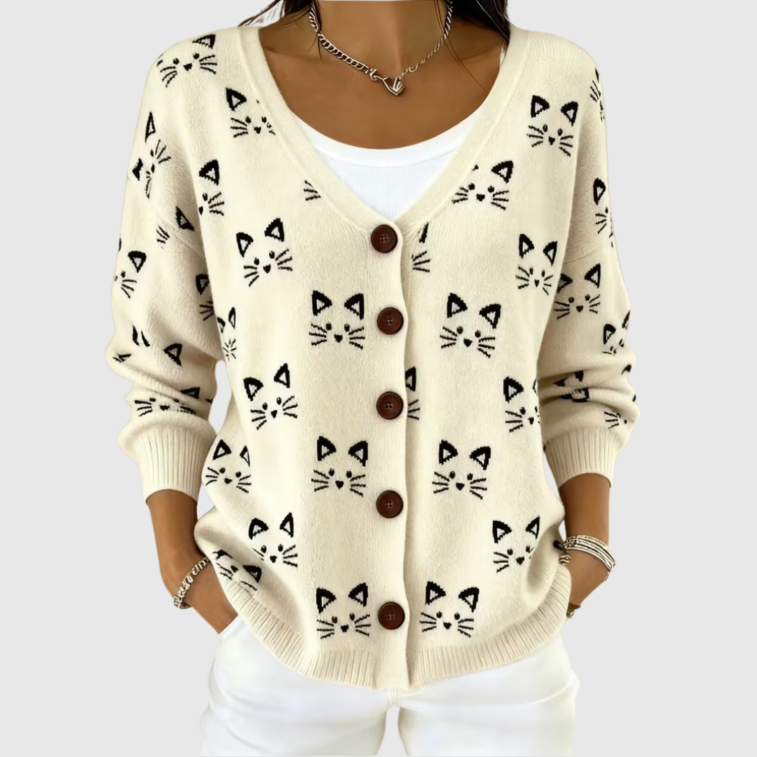Adelina | Button-Front Knit Jacket