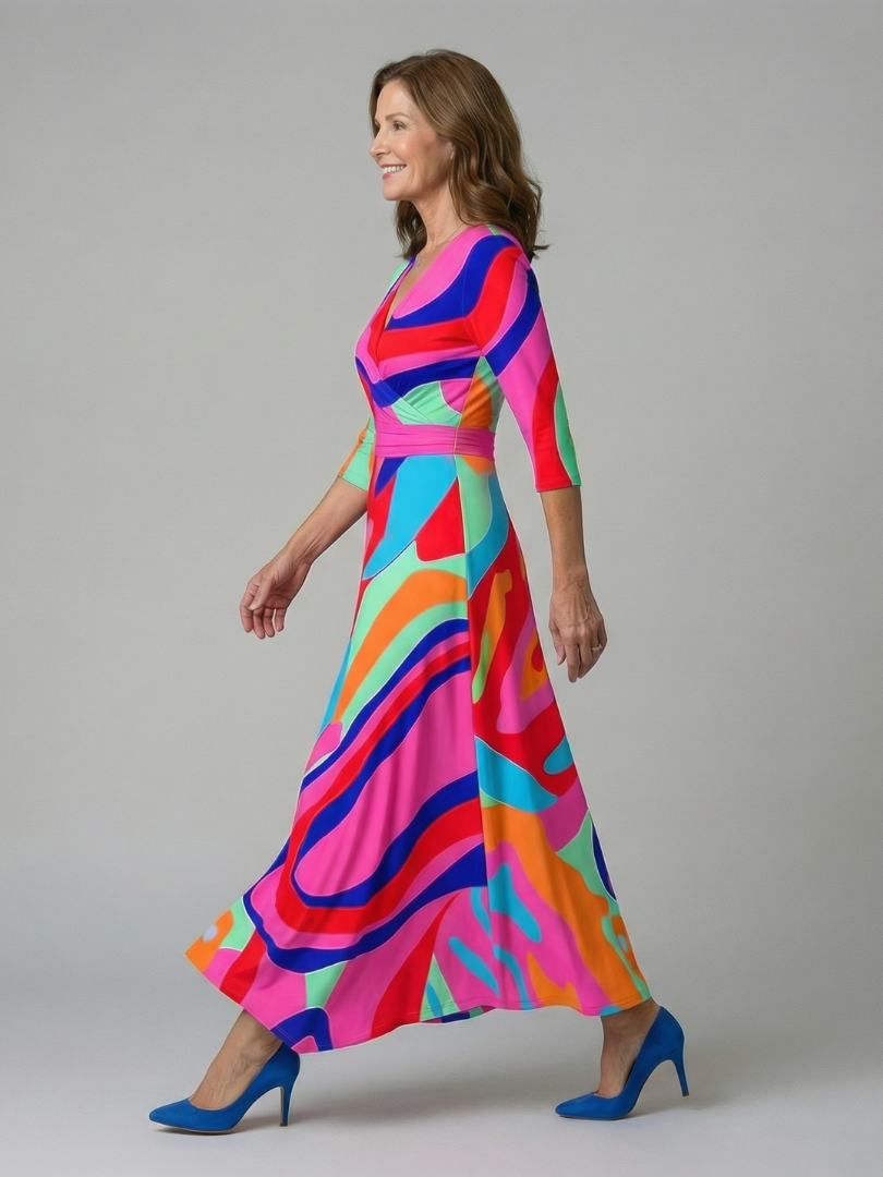 Morwenna | Floral Wrap Maxi Dress