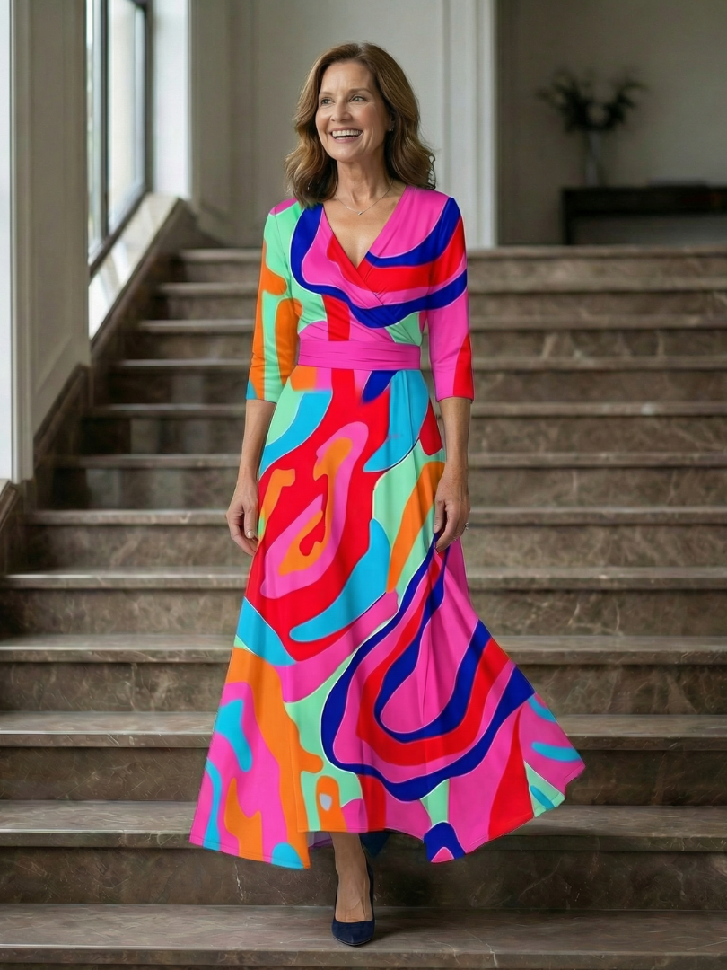 Morwenna | Floral Wrap Maxi Dress