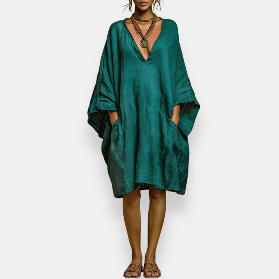 Brenda | Oversized V-Neck Dress