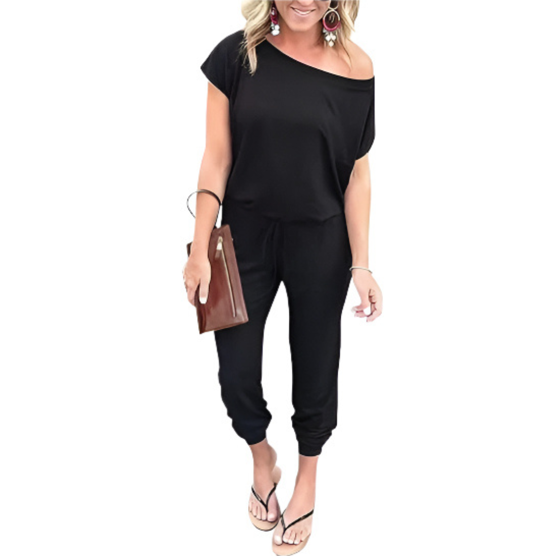 ADELFA™ – Effortless Off-Shoulder Summer Lounge Romper