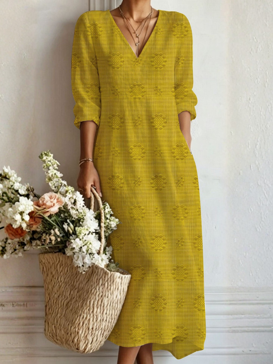 Leontine | Flowing Bohemian Maxi Dress