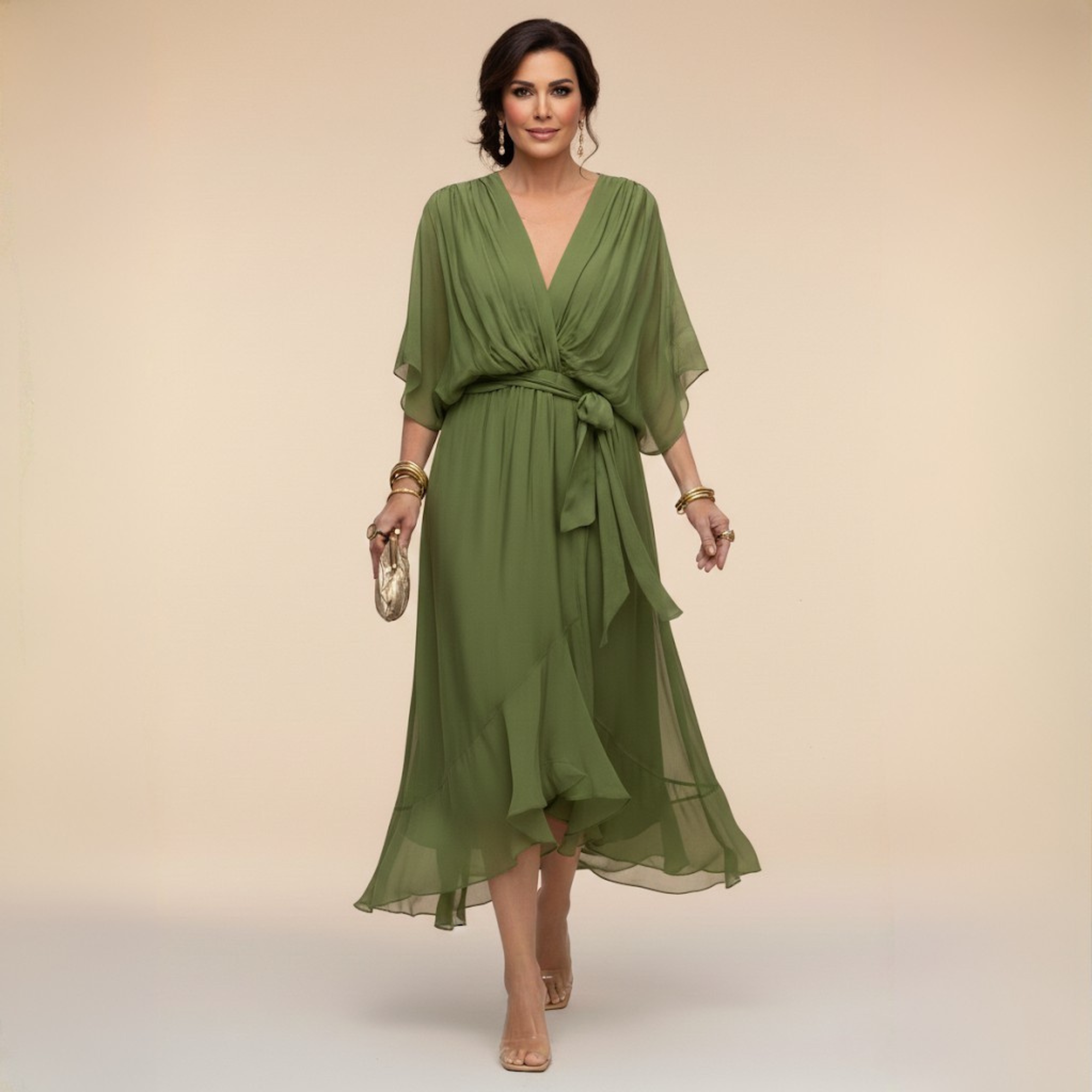Mona | V Neck Dress